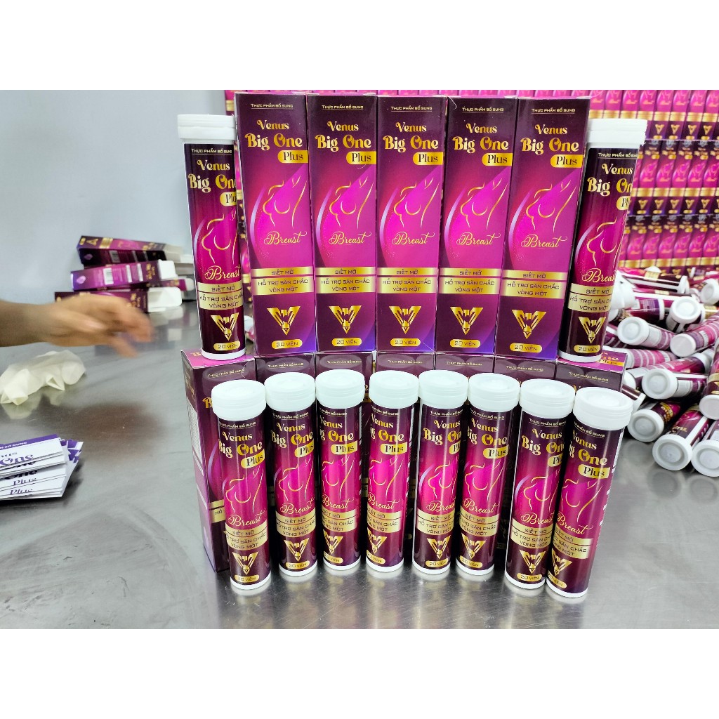 [CHÍNH HÃNG] Viên Sủi Nở Ngực Venus Big One Giúp Tăng Vòng 1 Săn Chắc An Toàn, Tăng Cường Nội Tiết Tố Nữ  Hộp 20 Viên