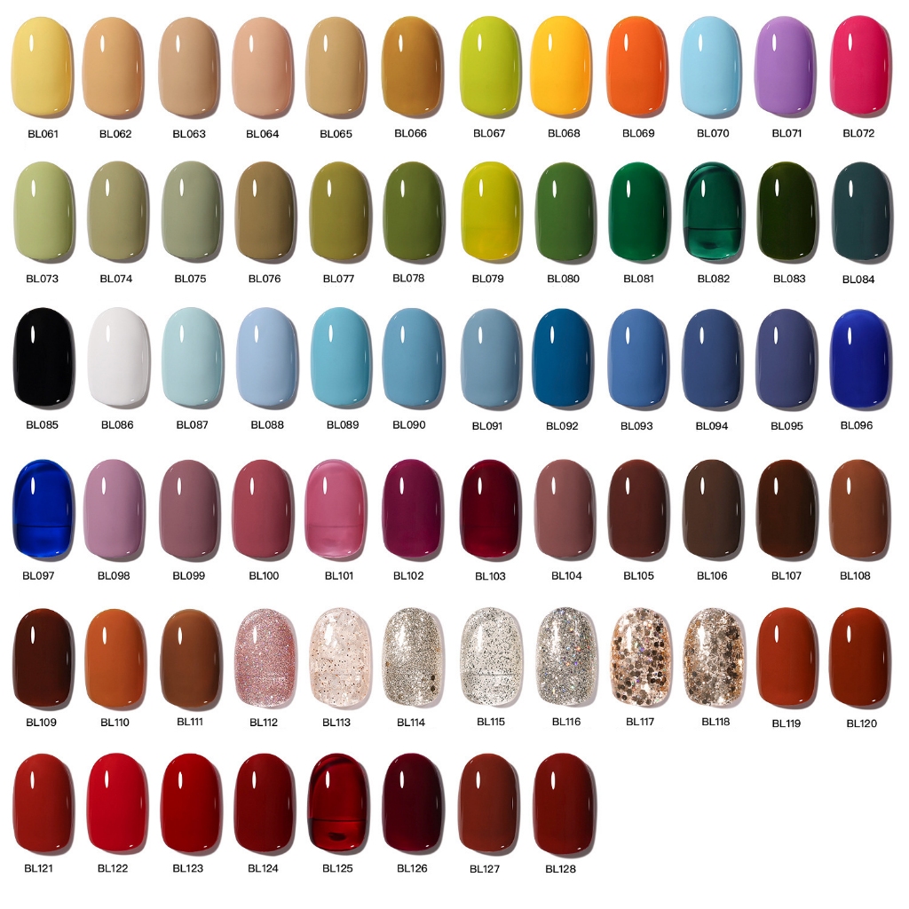 Sơn Gel móng tay Angels 128 màu, dung lượng 7.5ml, các màu đẹp theo mùa, xu hướng 2024  Chuỗi màu thạch