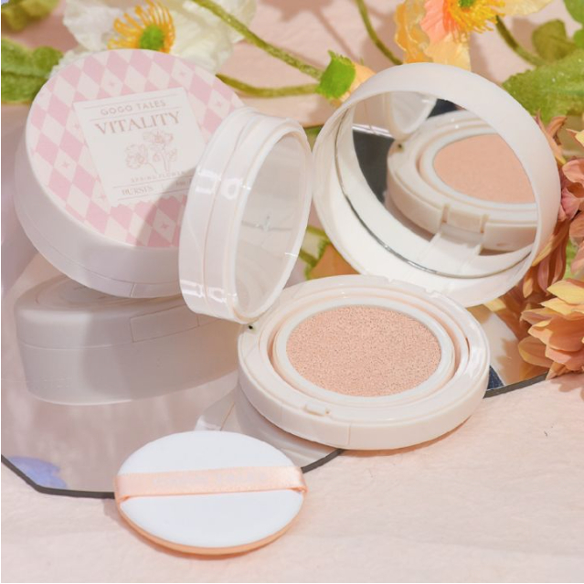 Phấn Phủ Kèm Phấn Nước 2in1 Gogo Tales Light And Nude Pressed Powder Cushion Cream