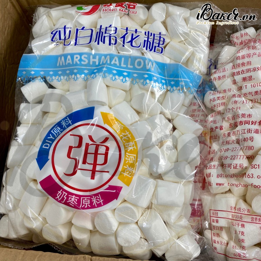 KẸO MARSHMALLOW ĂN KIÊNG ÍT NGỌT HONG MAI GU LÀM KẸO NOUGAT, BÁNH BÔNG TUYẾT