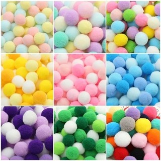 Set 50 quả pom pom 1cm _ 1.5cm nhiều màu sắc