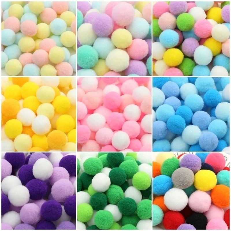 Pompom trang trí cây thông noel