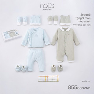 Set quà tặng sơ sinh 9 món Nous