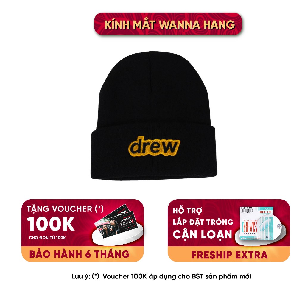 Mũ len thêu hình mặt cười phong cách thời trang hip hop dành cho Nam Và Nữ WHMU-02