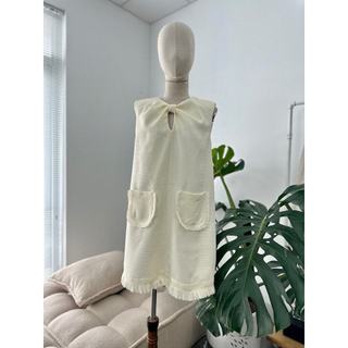 Đầm JAJU Nơ Cổ Tweed KAMI