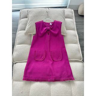 Đầm JAJU Nơ Cổ Tweed KAMI
