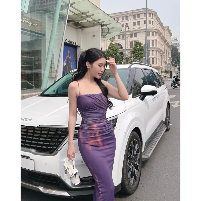 Đầm body loang màu TK2624