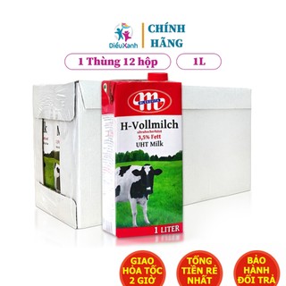 Thùng 12 Hộp Sữa Ba Lan Sữa MLEKOVITA Sữa Tươi Nguyên Kem 1 L Sữa Nhập Khẩu