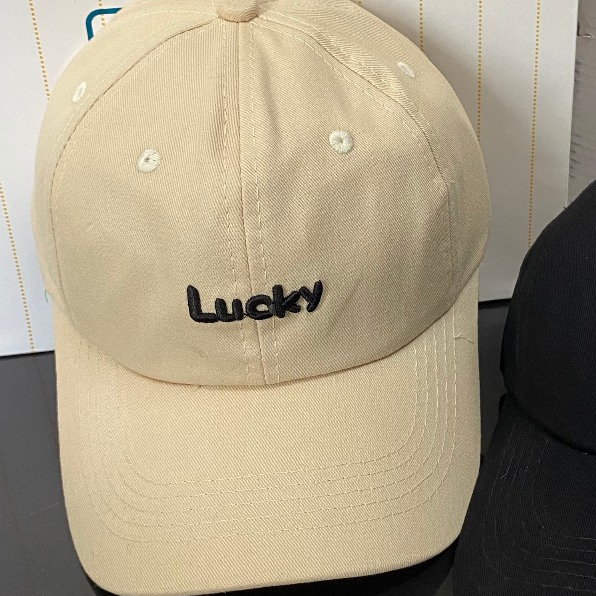 Mũ lưỡi trai, nón kết nam nữ thêu chữ Lucky phong cách Hàn Quốc, M232