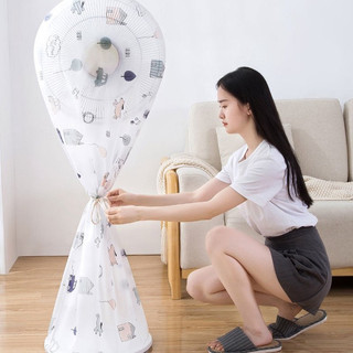 Bọc che bụi quạt chống bụi hiệu quả dùng cho quạt cây, túi bọc quạt cây chống bụi bẩn