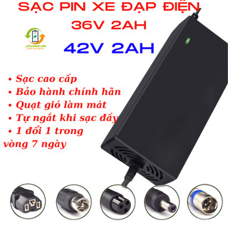 Sạc p.i.n xe đạp điện 36V-2Ah thông số 42V-2Ah