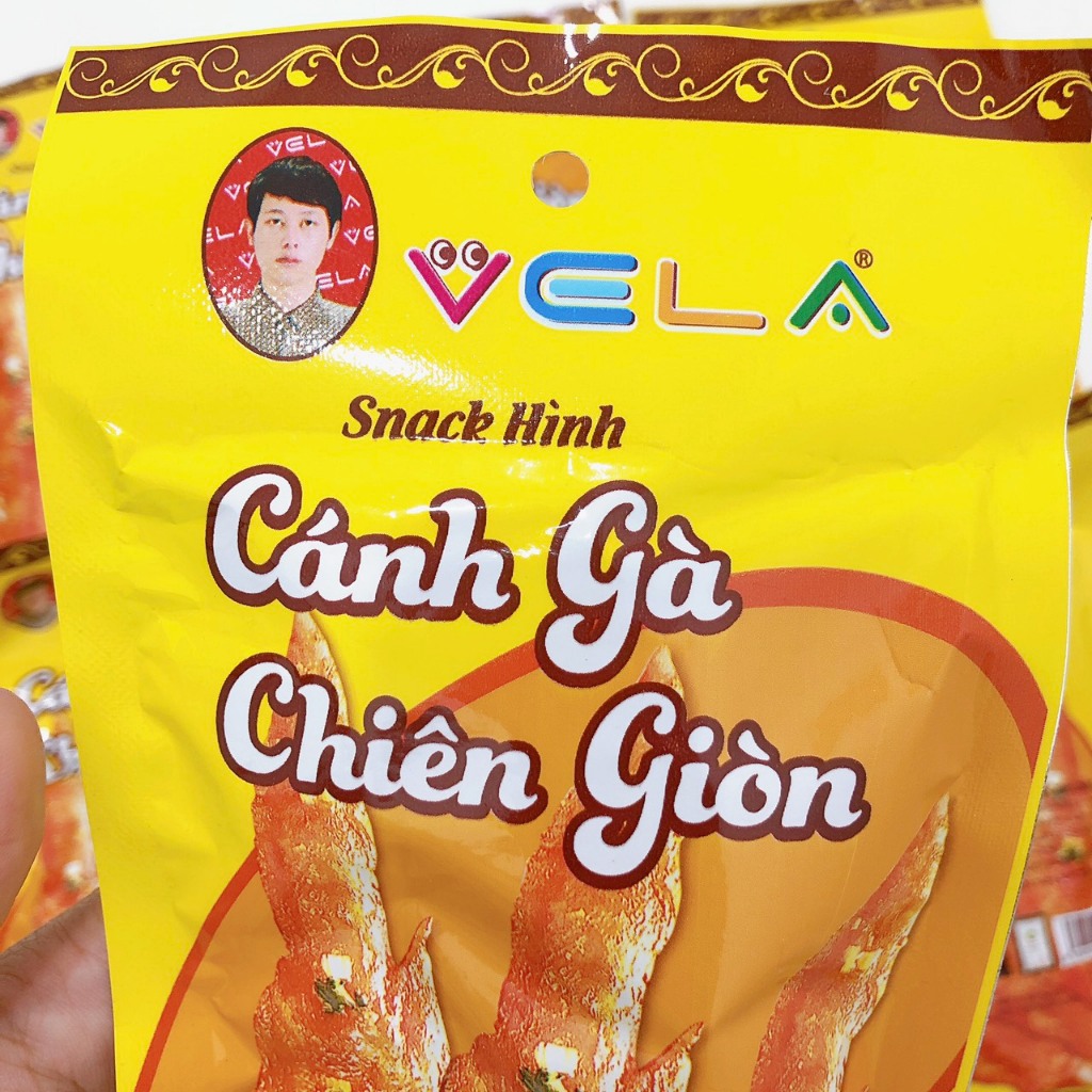 Snack hình cánh gà chiên giòn VELA giòn sụn thơm ngon, đồ ăn vặt cổng trường hot nhất