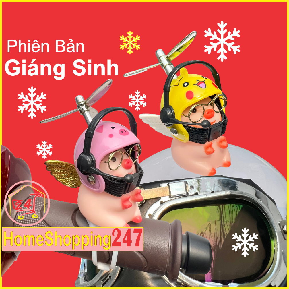 Phiên Bản Đặc Biệt. Heo dán mũ bảo hiểm, kèm miếng dán, kính, tai nghe. Dán mũ bảo hiểm, dán xe, dán ô tô. PHIÊN BẢN DÁN