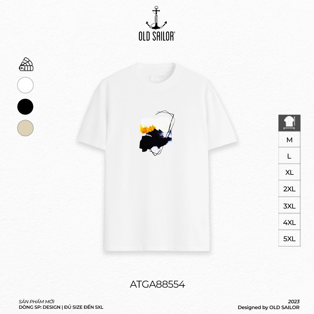 Áo thun họa tiết Painted Hills - 88554 - Big Size Upto 5XL