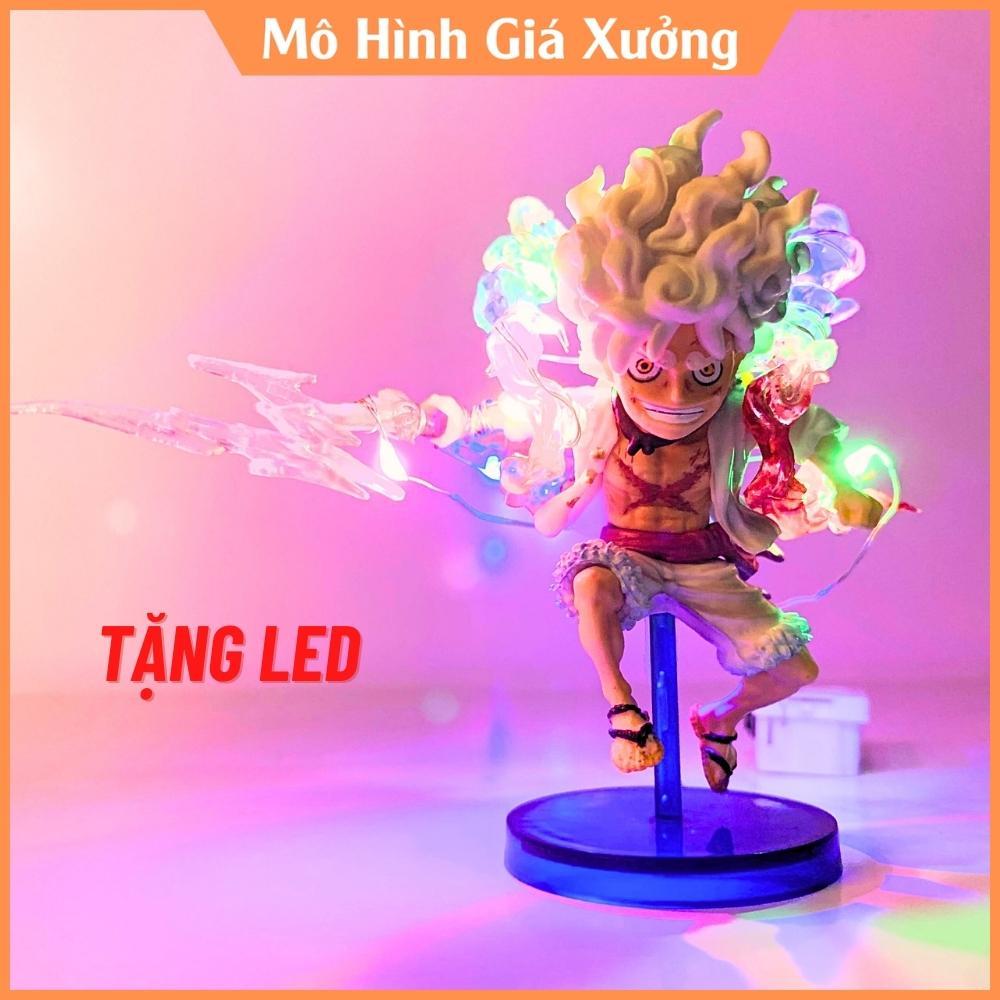 Mô Hình OnePiece Luffy cầm sét - Cao 10cm - nặng 100gr - Phụ Kiện 1 sét + 1 đế Figure OnePiece - no box ( Tặng kèm Led )