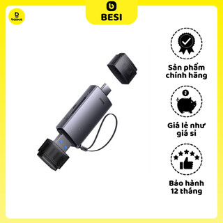 Đầu đọc thẻ nhớ đa năng tốc độ cao baseus lite series usb-a & type-c to sd/tf card reader