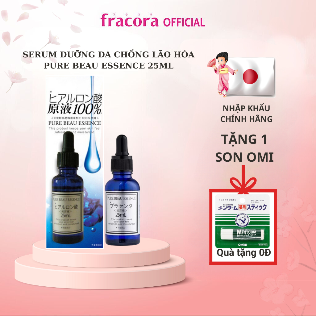 Serum Pure 25ml chứa HA Ngăn Ngừa Lão Hóa,Chống Lão Hóa Pure Beau Essence