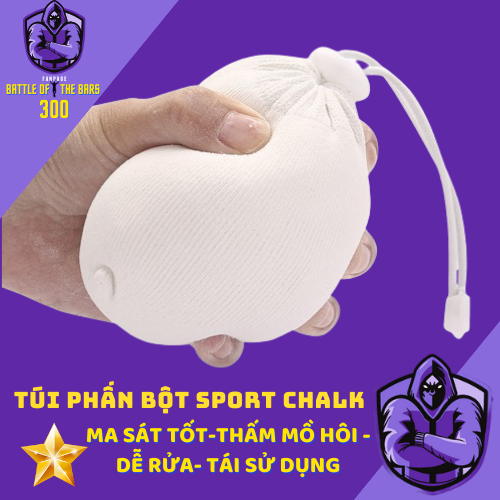 TÚI PHẤN SPORTS CHALK làm khô tay, tập gym, street workout, calisthenics - VNBB300