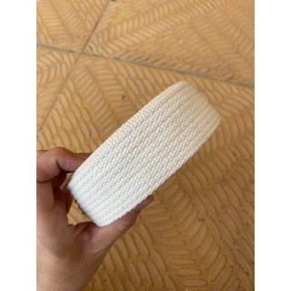 Dây đai cottont túi canvas màu mộc bản 3.7cm làm quai đeo túi xách balo 1m 2m 5m | shark brand shark sport