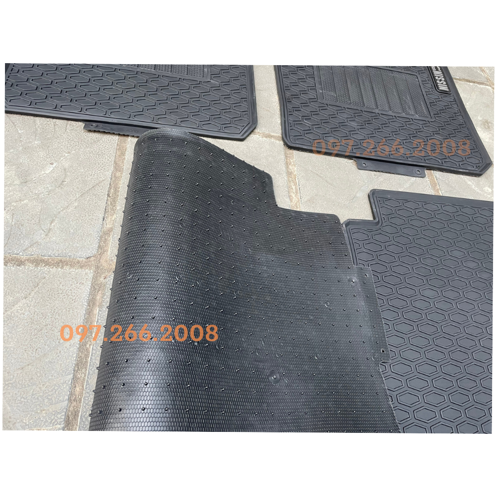 Thảm lót sàn cao su cho xe Honda HRV không mùi, dễ vệ sinh, Không thấm nước- Mẫu NISSIN cao cấp