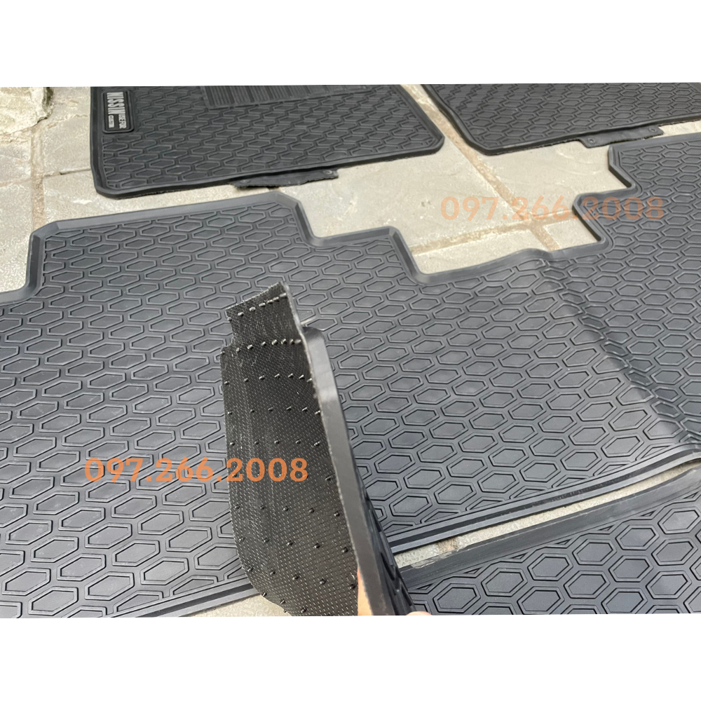 Thảm lót sàn cao su cho xe Honda HRV không mùi, dễ vệ sinh, Không thấm nước- Mẫu NISSIN cao cấp