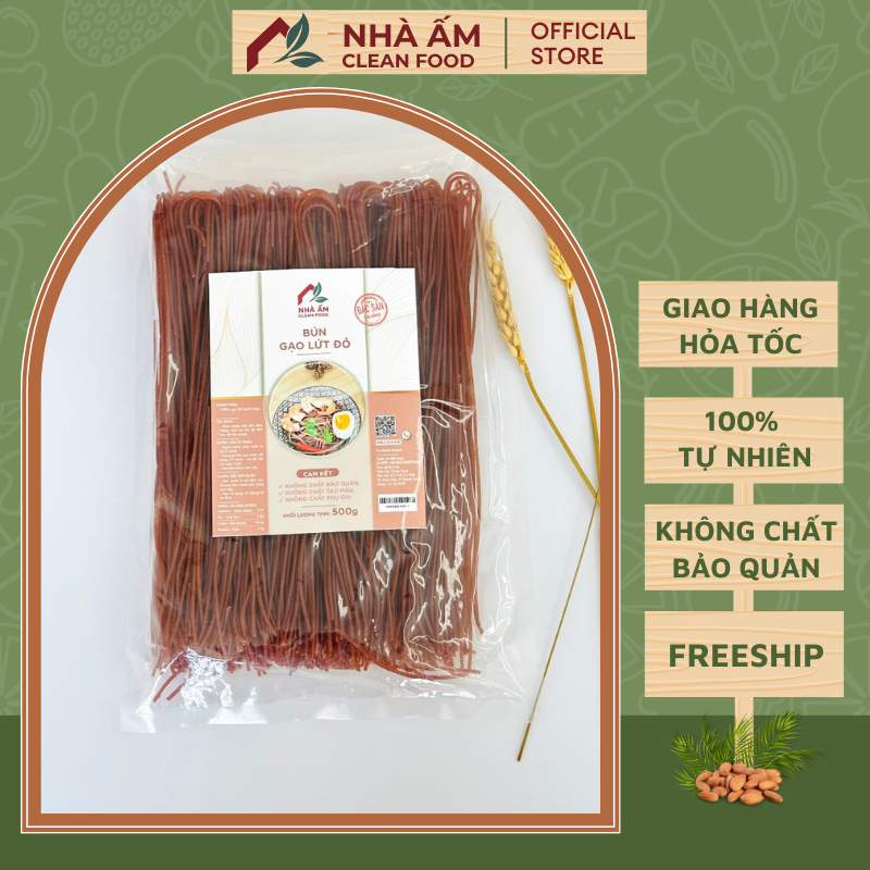 Bún Gạo Lứt Đỏ/Đen Cao Bằng EAT CLEAN – Phù Hợp Để Ăn Kiêng, Giảm Cân, Ăn Chay - Nhà Nấm Clean Food