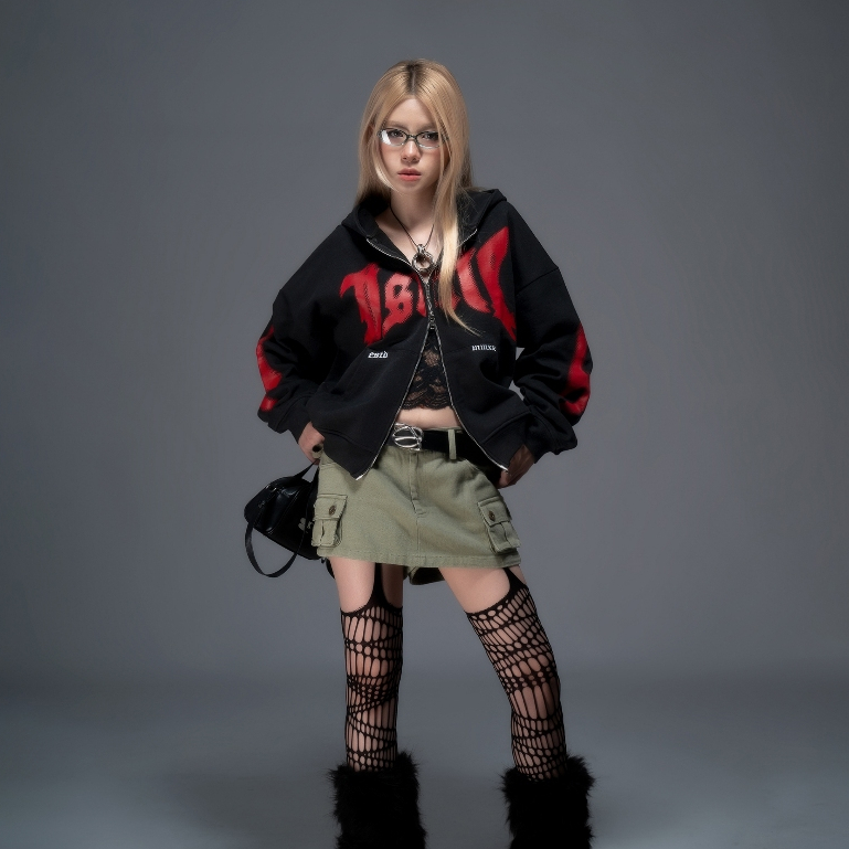 Áo Khoác TRIBAL BOXY DOUBLEZIP HOODIE