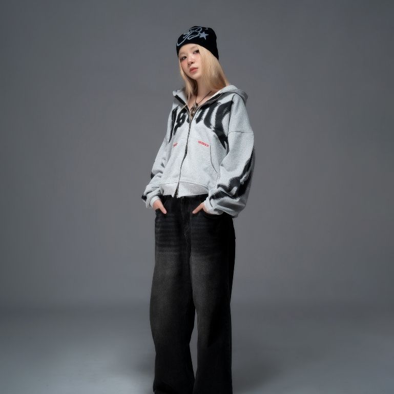 Áo Khoác TRIBAL BOXY DOUBLEZIP HOODIE