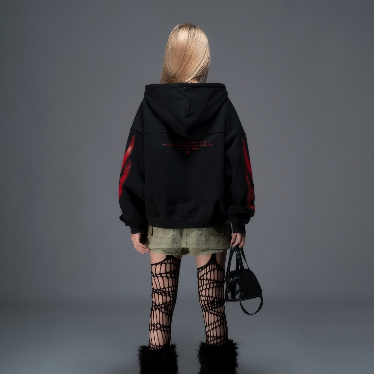 Áo Khoác TRIBAL BOXY DOUBLEZIP HOODIE