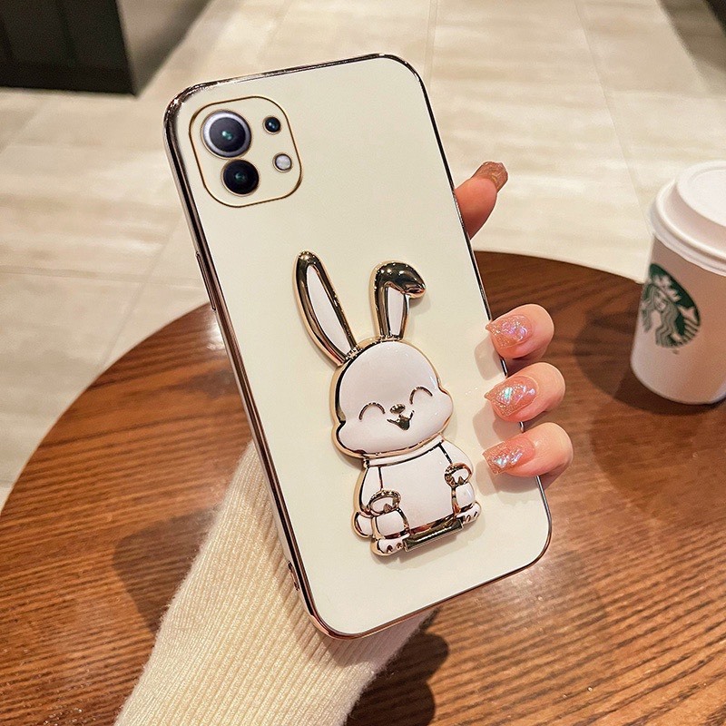 ốp lưng  xiaomi mi 11 lite  11 lite 5g 11lite ne kèm giá đỡ hình thỏ