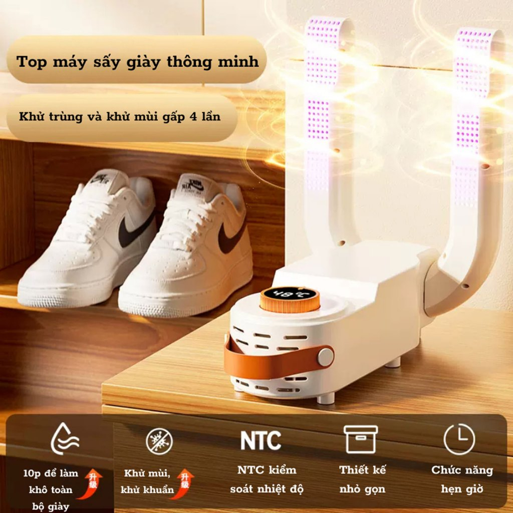 Máy sấy giày khử mùi, máy sấy giày sấy nhanh, đa năng sấy được nhiều thứ tiện lợi làm khô nhanh khử trùng giày tất