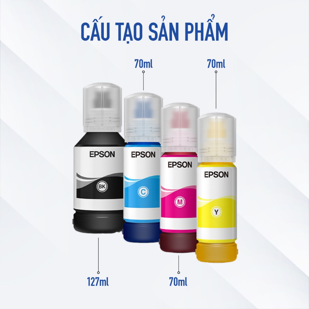 Combo Mực Epson 008 Dùng Cho Máy L6460,L6490,L6570, L6580, L15150, L15160 Màu In Sắc Nét Tích Hợp Khả Năng Chống Nước