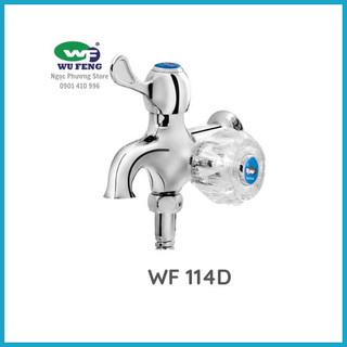 Củ sen lạnh thân đồng mạ Niken 1 tay gạt, 1 tay bông WUFENG – Mã WF114D
