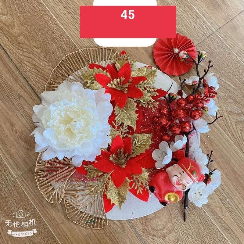 Sét phụ kiện trang trí bánh kẹo,tráp oản ,hoa quả