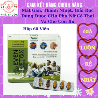 Bổ gan even detox -mát gan, giải độc, giảm mụn nhọt, mẩn ngứa, hạn chế tác hại của bia rượu