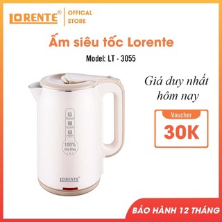Ấm đun siêu tốc 2 lớp lorente lt - 3055