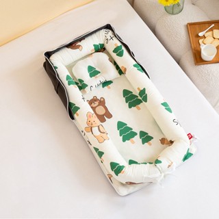 Đệm ngủ cho bé gấp gọn, Đệm nằm di động cho bé ngủ ngon, (tặng kèm gối chống méo đầu dành cho bé)