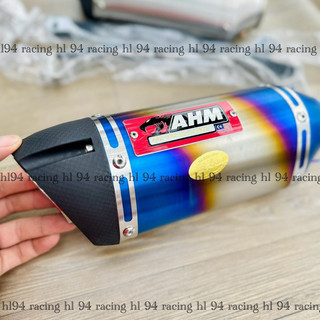 Lon po AHM-M3 TITAN - INOX (kèm theo có pass treo pô zin theo lon)