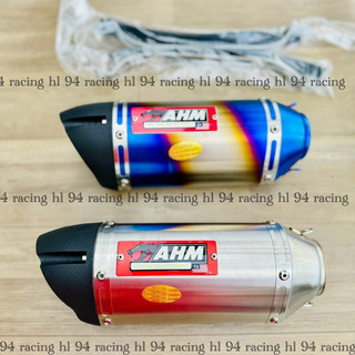 Lon po AHM-M3 TITAN - INOX (kèm theo có pass treo pô zin theo lon)