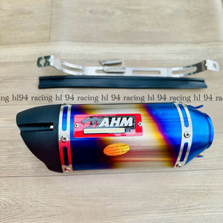 Lon po AHM-M3 TITAN - INOX (kèm theo có pass treo pô zin theo lon)