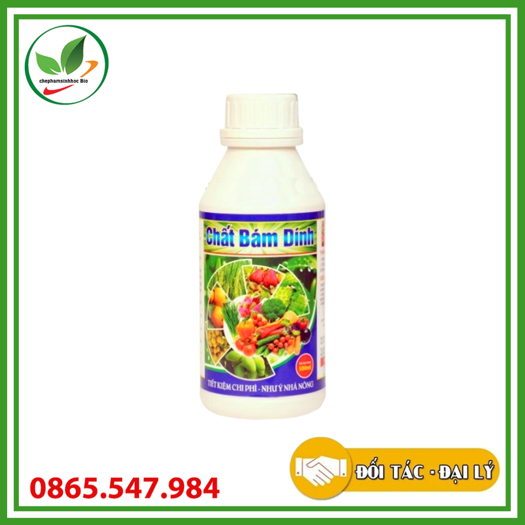 Chất bám dính sinh học hữu cơ Chai 500ml. Hỗ trợ thuốc tăng tác dụng phòng và trị sâu bệnh, bọ trĩ, rệp sáp..