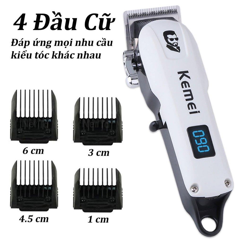 Tăng đơ cắt tóc chuyên nghiệp Kemei 232 chính hãng, tông đơ cắt tóc gia đình, gọn nhẹ, pin trâu, dễ sử dụng