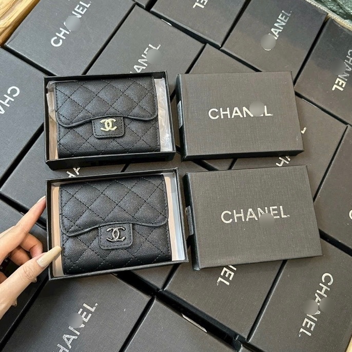 Túi ví nữ, ví chữ X da sần dáng gập hàng Quảng Châu có hộp