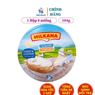 Phô Mai Milkana 8 Miếng 104g - Nhập Khẩu Ai Cập