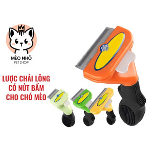 Lược chải lông có nút bấm lấy lông chết cho chó mèo Mèo nhỏ pet shop