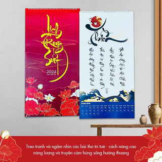 🖋️ LỊCH THƯ PHÁP TRONG SUỐT 2024🎨