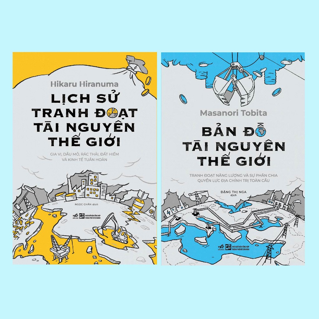 Sách - Combo Lịch sử tranh đoạt tài nguyên thế giới - Bản đồ tài nguyên thế giới (Hikaru Hiranuma - Masanori Tobita) (Nh