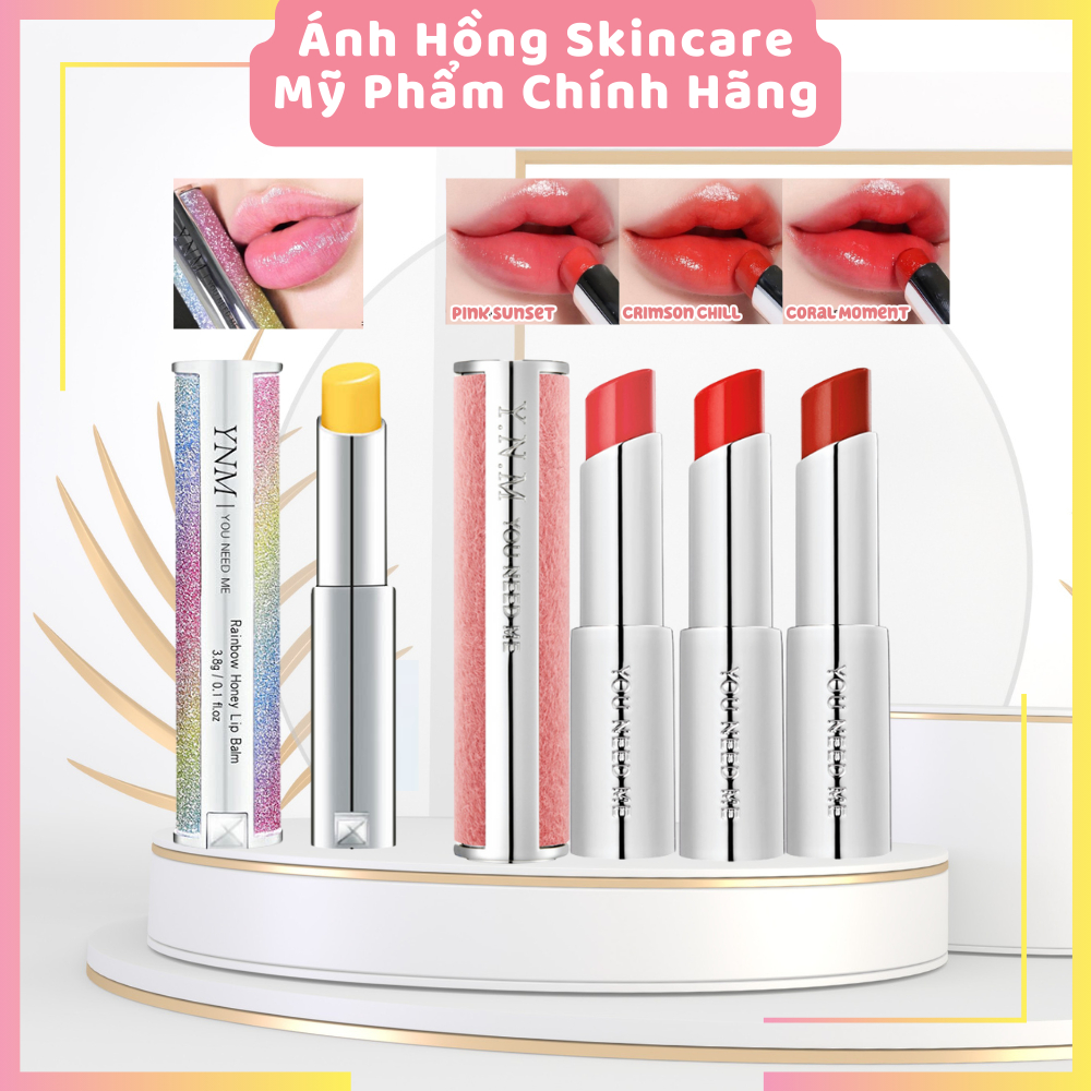 Son Dưỡng Mềm Môi, Hết Thâm, Đổi Màu YNM RAINBOW HONEY LIP BALM Chính Hãng