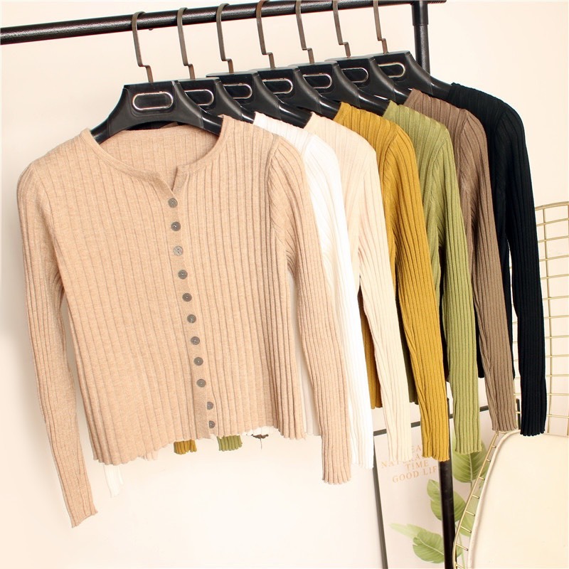 Áo len cardigan dáng ngắn ALW2394