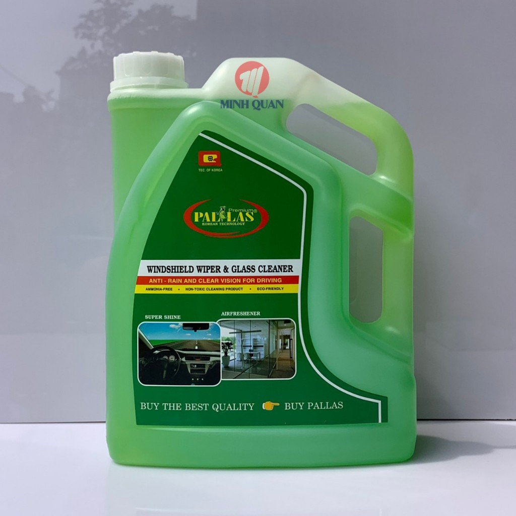 Nước Rửa Kính, Lau Kính Ô Tô Pallas 3 Lít, Chống Bám Nước, Tạo Hiệu Ứng Lá Sen